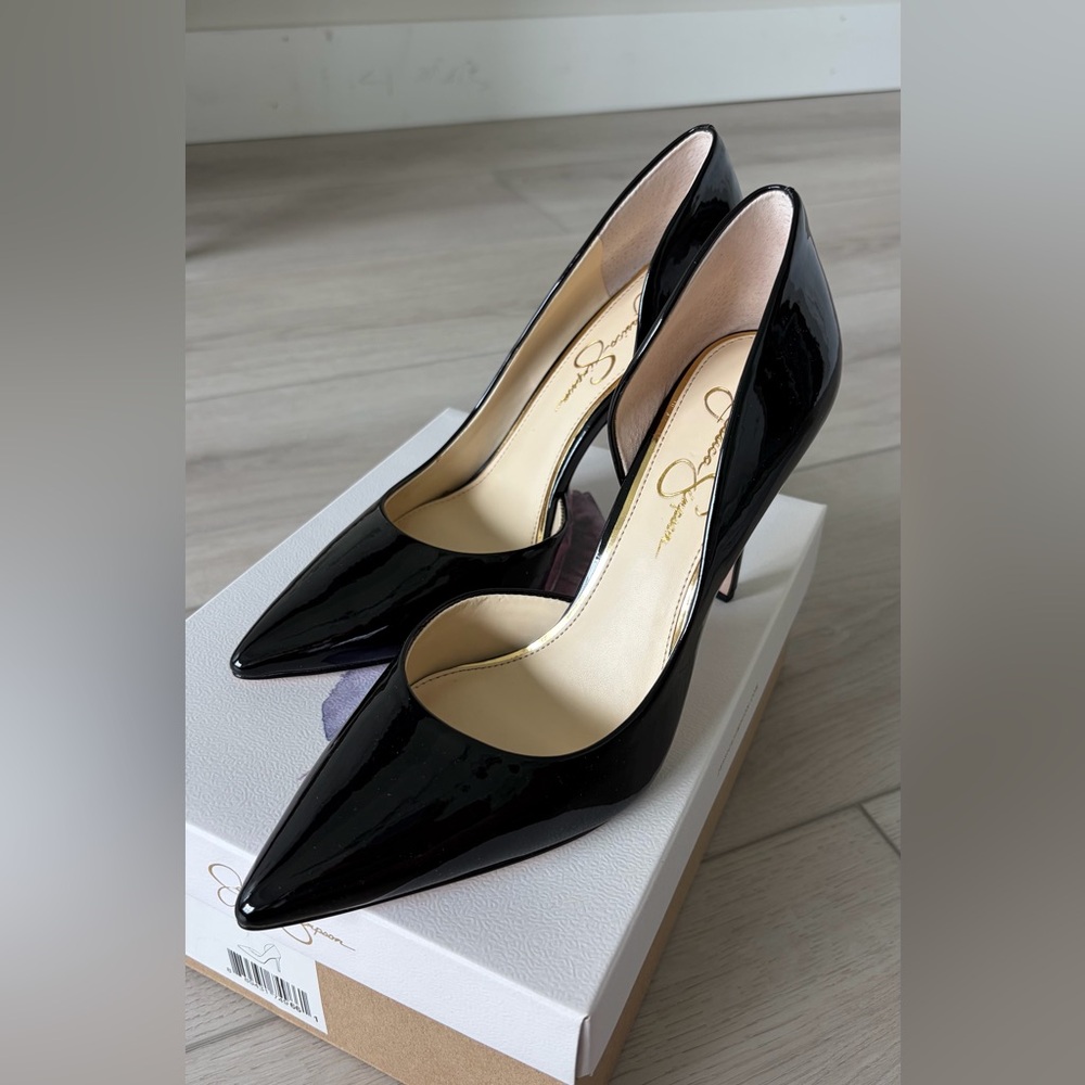 Jessica Simpson Black Patent Heels